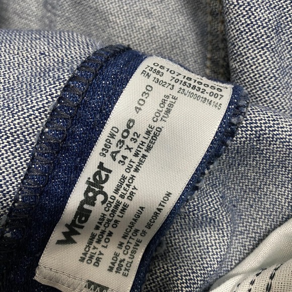 Wrangler Jeans Mens 34x32 Blue Cowboy Cut Slim Denim Retro Western Rodeo 936PWD - Picture 2 of 9